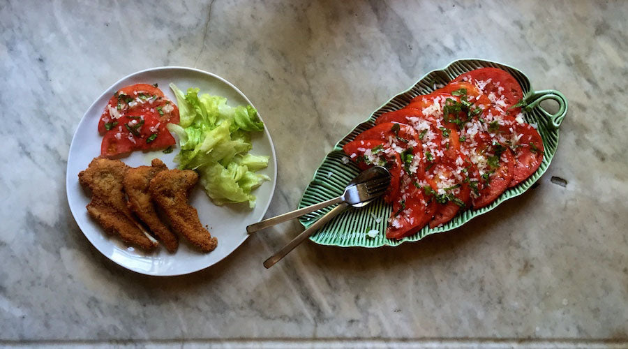 Chuletitas de cordero empanadas al romero